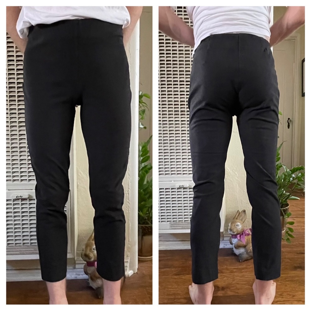 Kobi Halperin black cropped stretch denim jeans